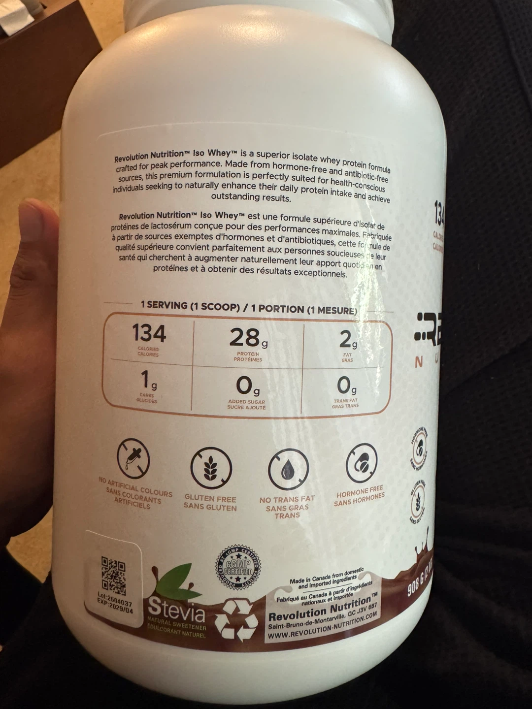 Revolution Nutrition Iso Whey Protein - Chocolate Cake - photo 3