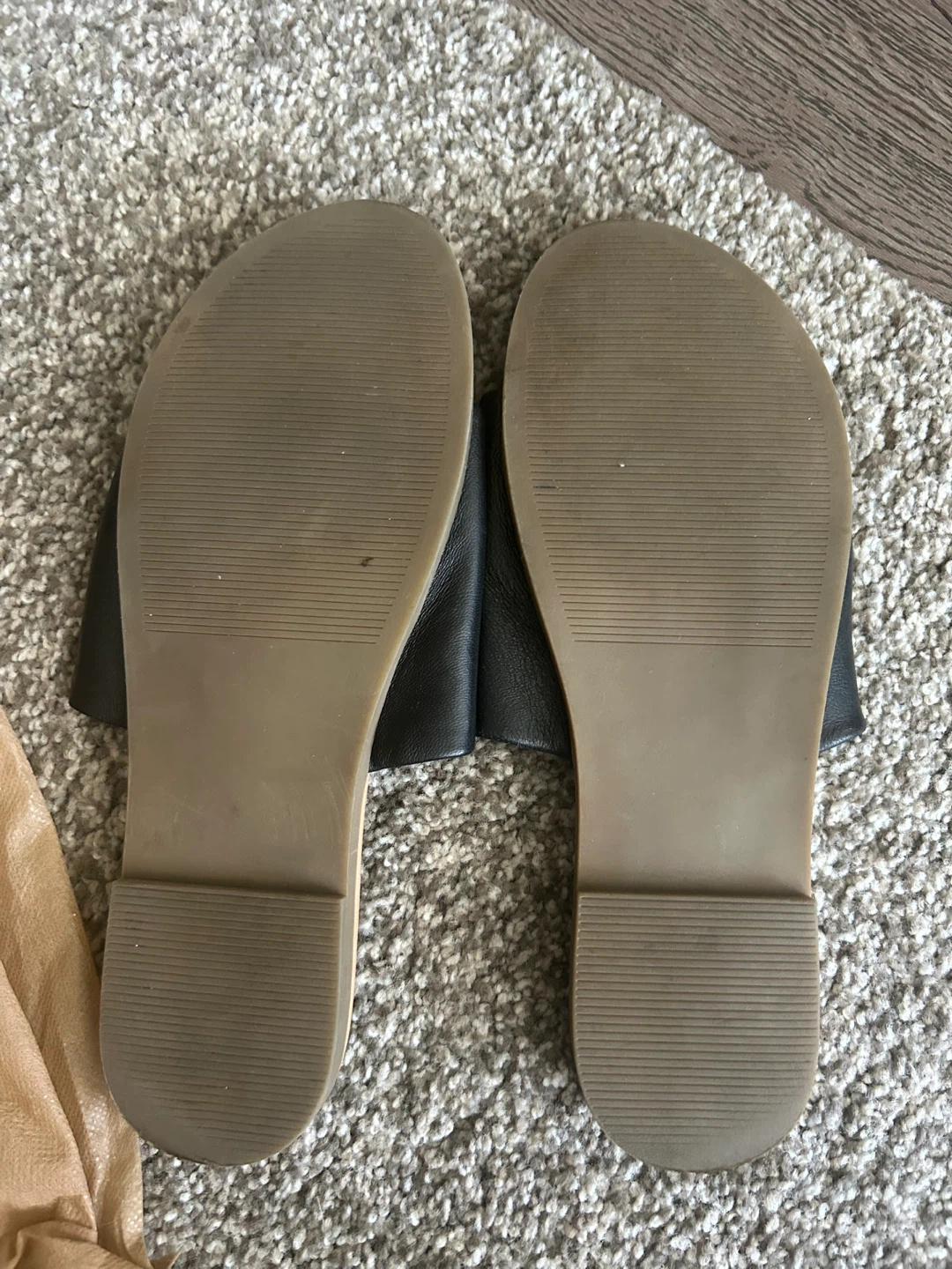Steve Madden Black Leather Slide Sandals - photo 2