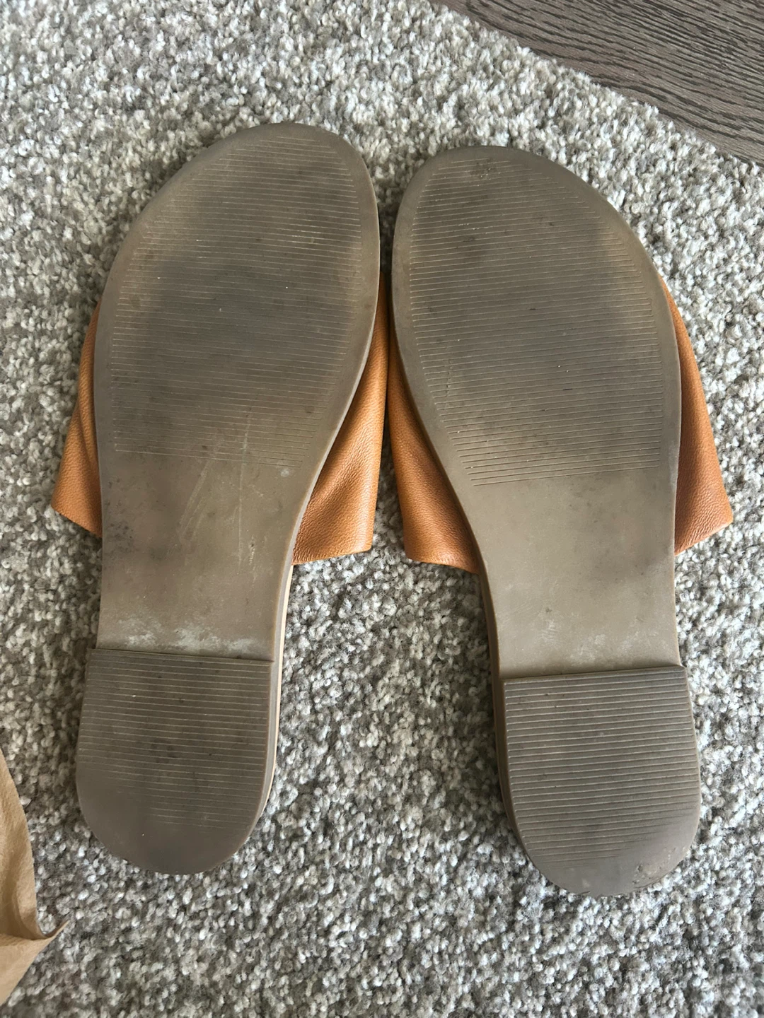 Steve Madden Tan Leather Slide Sandals - photo 2
