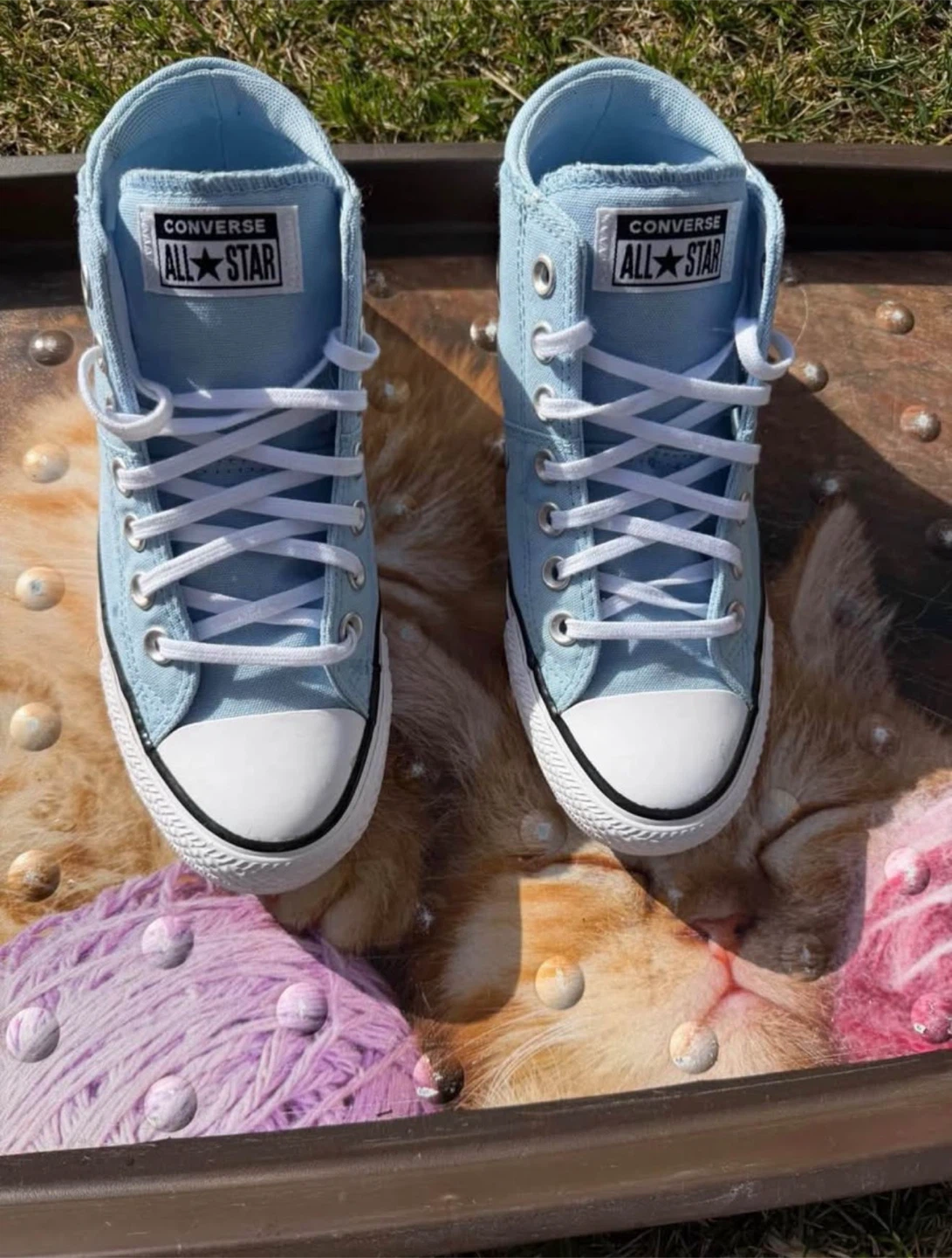 Converse All Star Sneakers – Light Blue Size 7 - photo 4