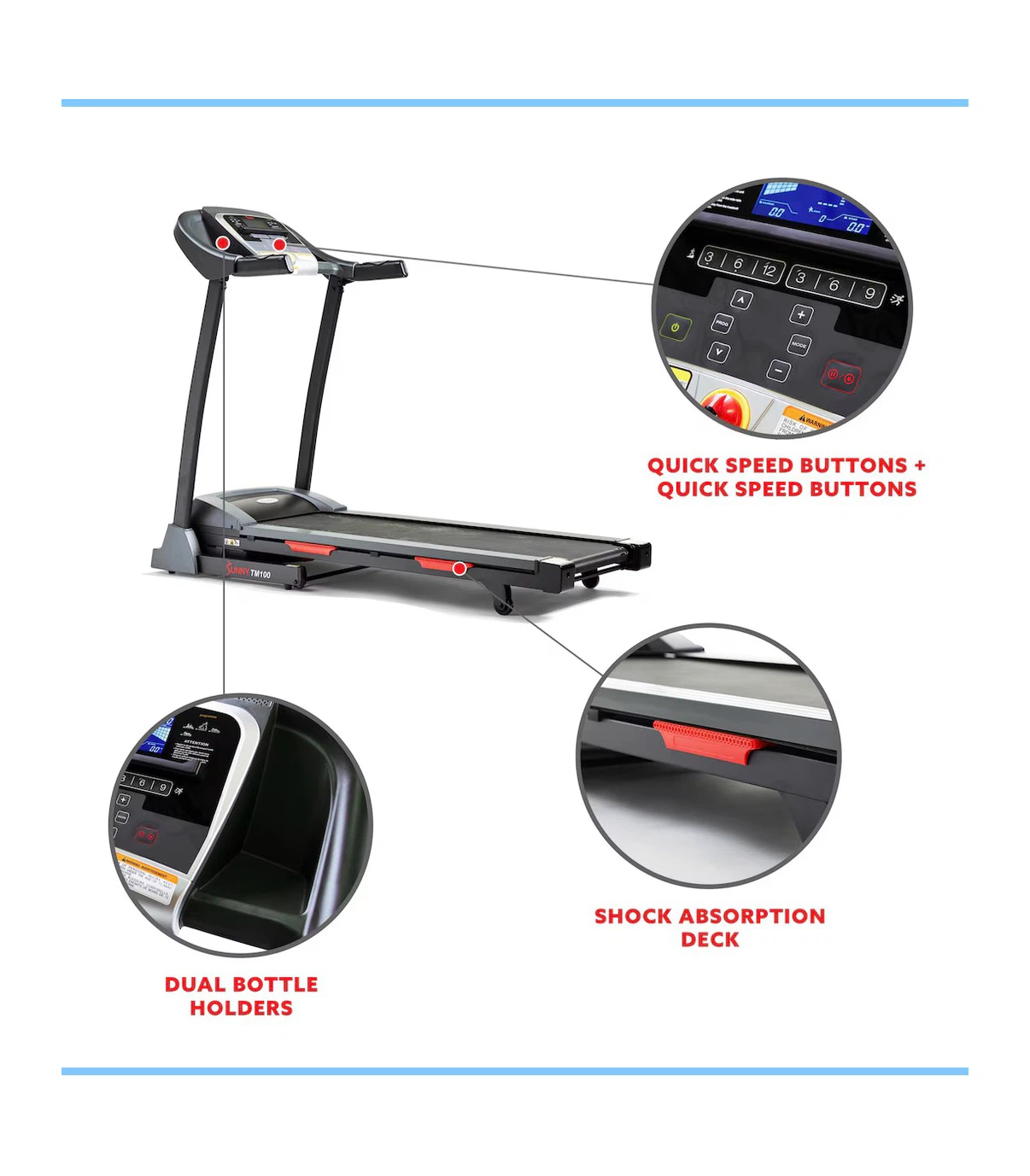 Sunny Health & Fitness SF-T7805 Treadmill - photo 5