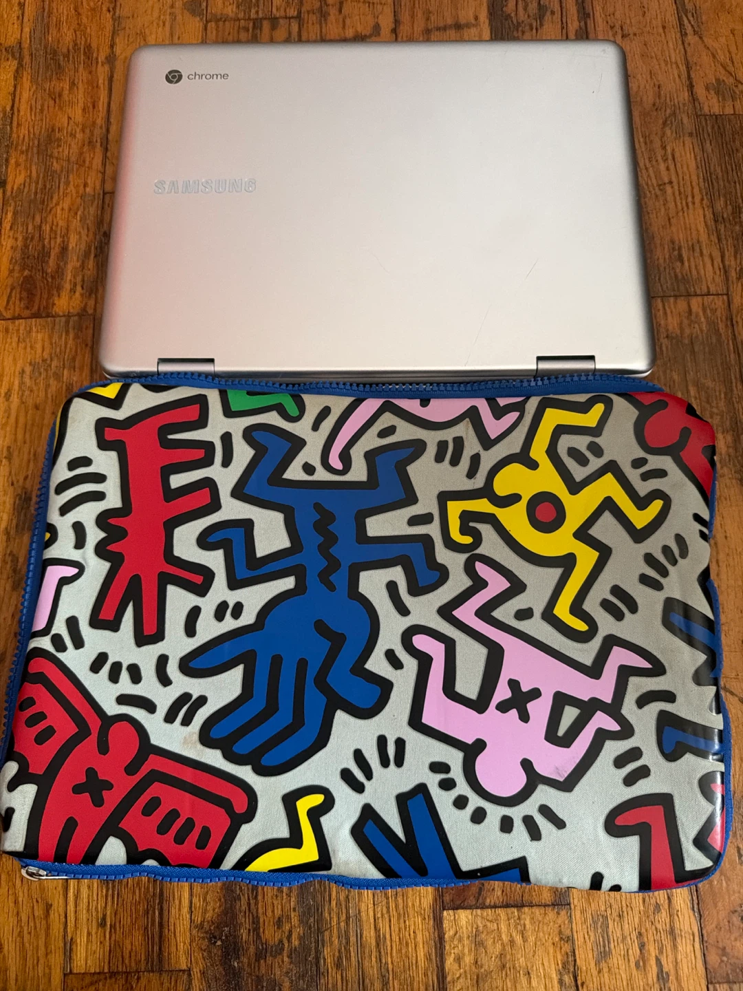 Samsung Chromebook with Keith Haring Sleeve