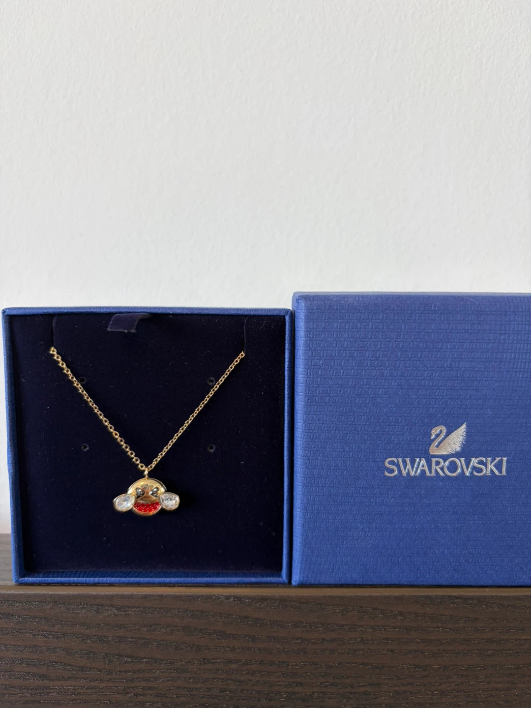 Swarovski Humorist "XD" Pendant Necklace – With Box