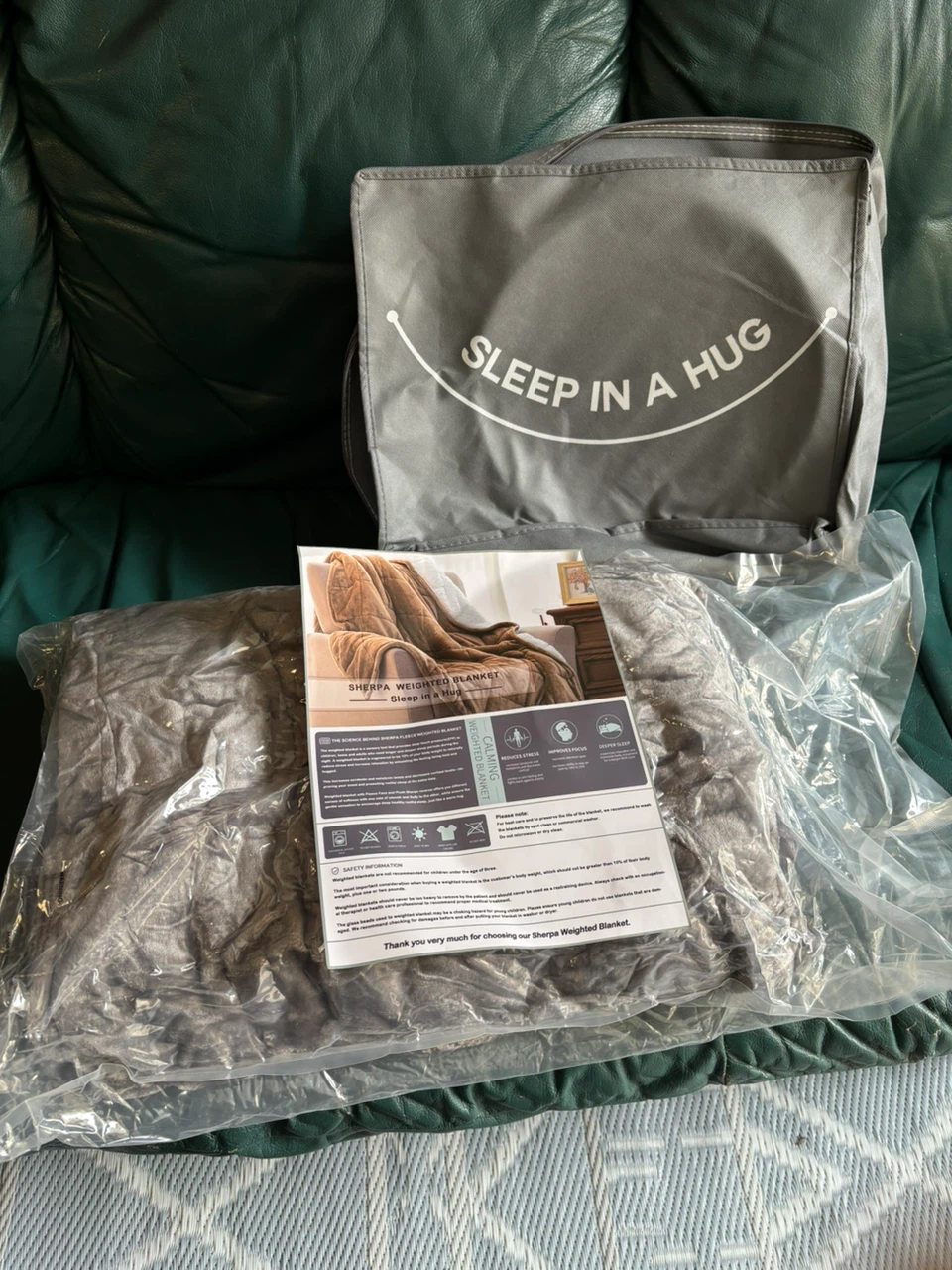 Sherpa Weighted Blanket - Sleep in a Hug - photo 2