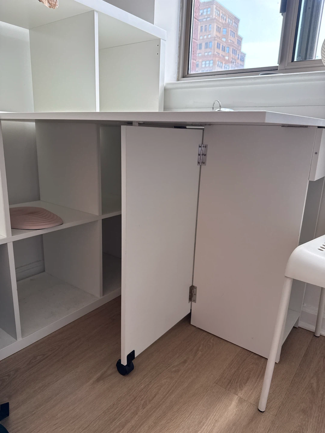 White Folding Table