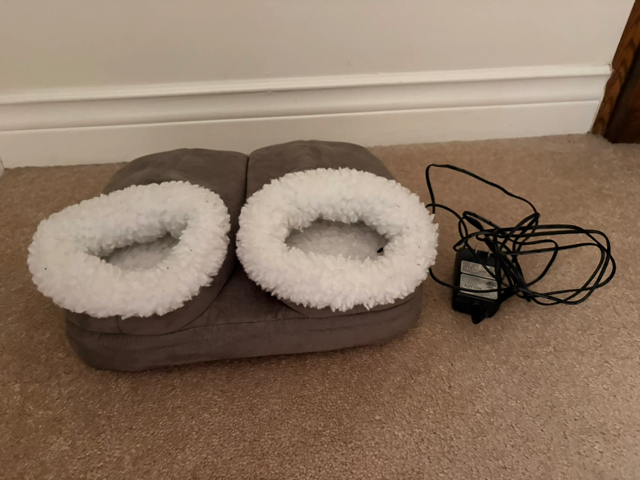 Heated Foot Warmer Slippers with Power Adapter - photo 5