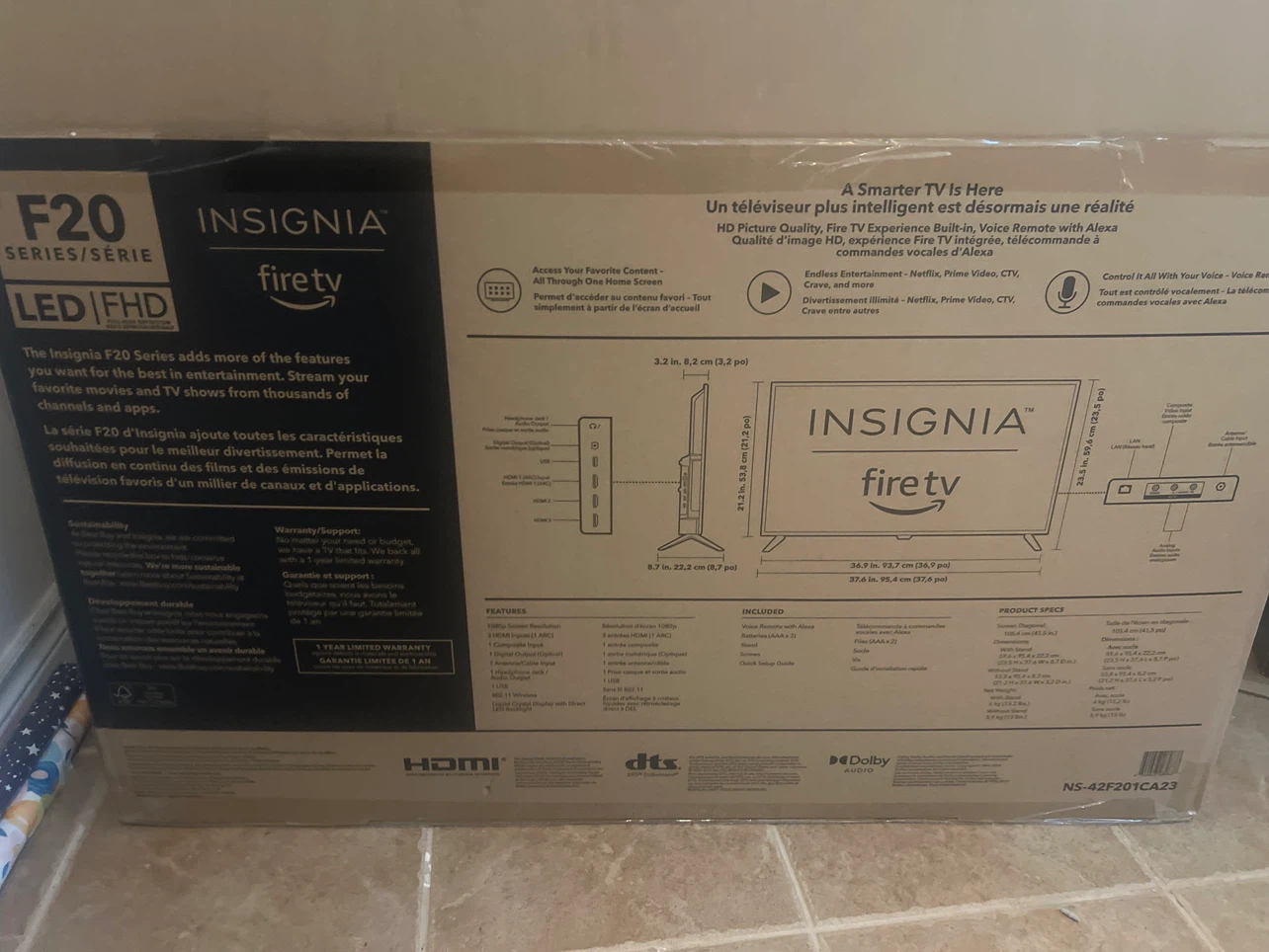 Insignia F20 Series 42" Fire TV LED FHD Smart TV