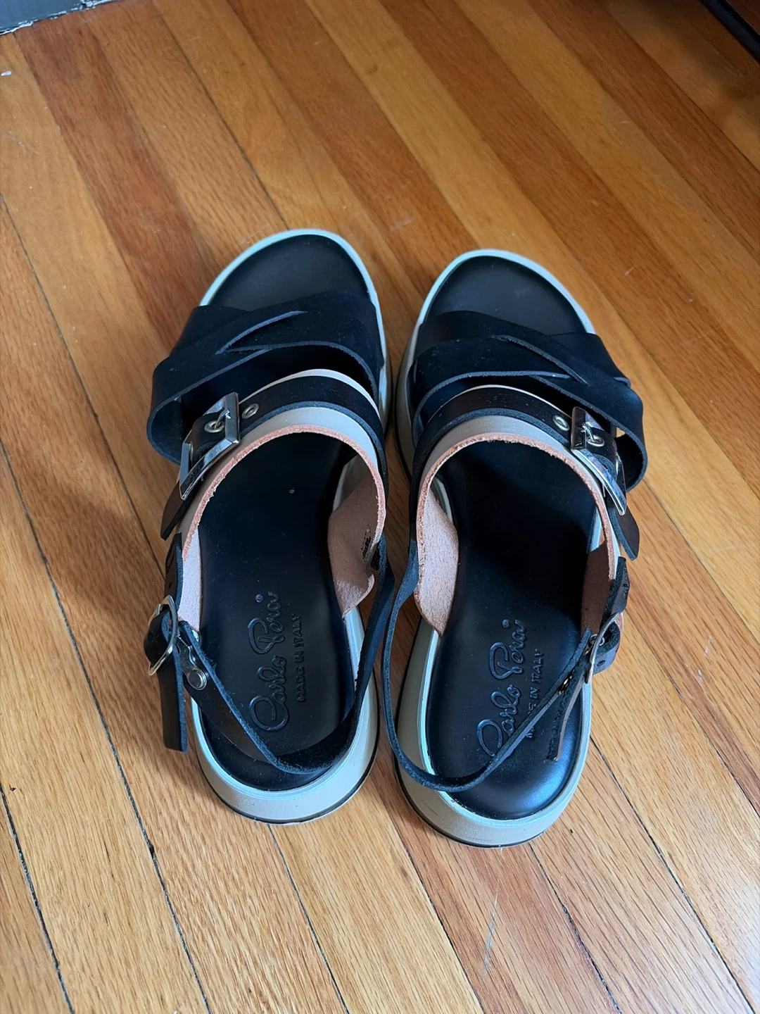Carlo Pera Black & Beige Sandals - photo 4