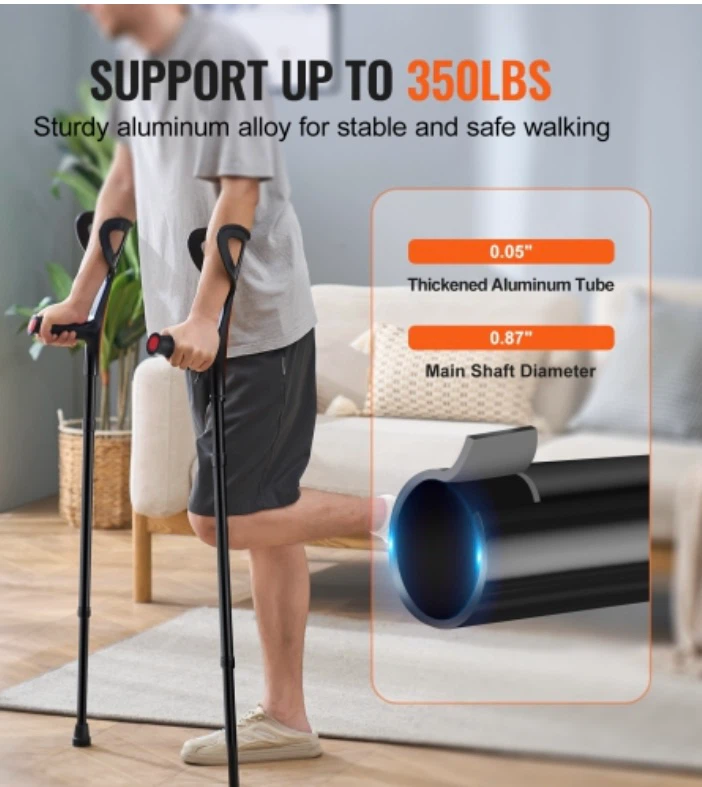 Adjustable Forearm Crutches - photo 4