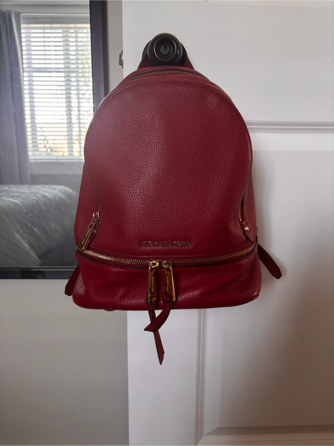 Michael Kors Rhea Leather Backpack