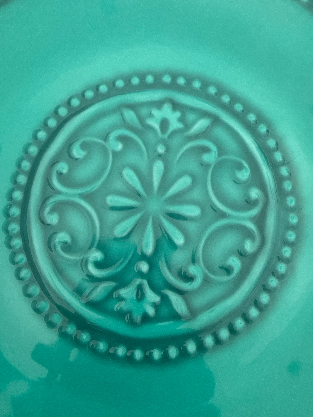 Set of 2 Teal Decorative Plates - photo 2