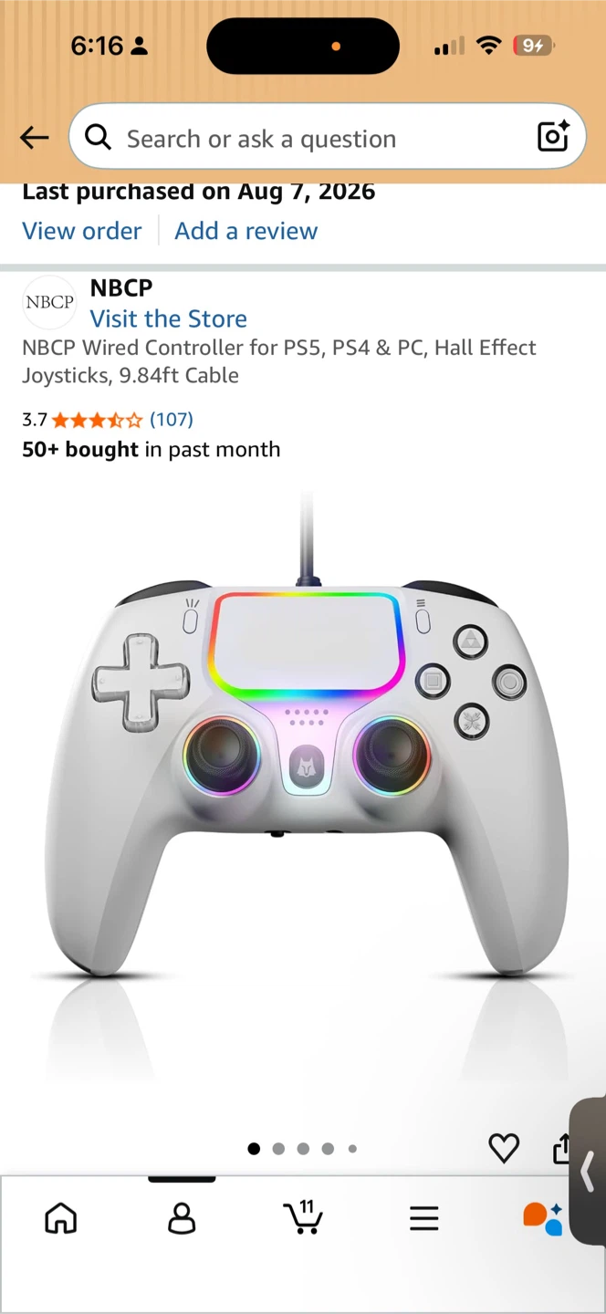 NBPC Wired Controller for PS5, PS4 & PC