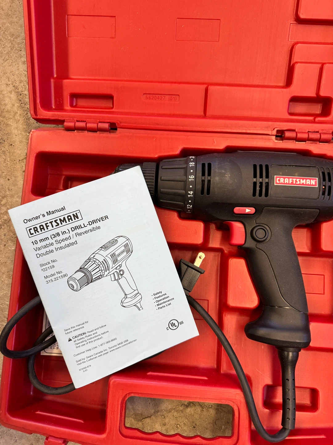 Craftsman 10 mm (3/8 in.) Drill-Driver with Case