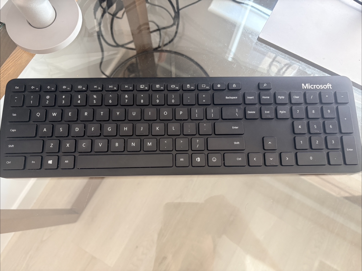 Two monitors and Microsoft Wireless Keyboard - photo 2