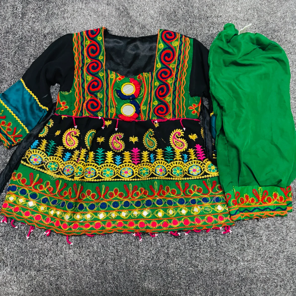 Cute Afghan dress for cute baby girl