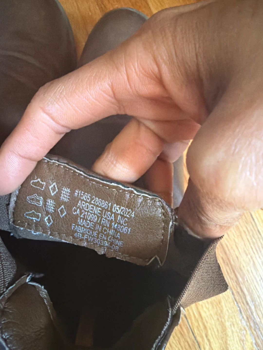 Ardene Brown Faux Leather Ankle Boots - Size 8 - photo 4