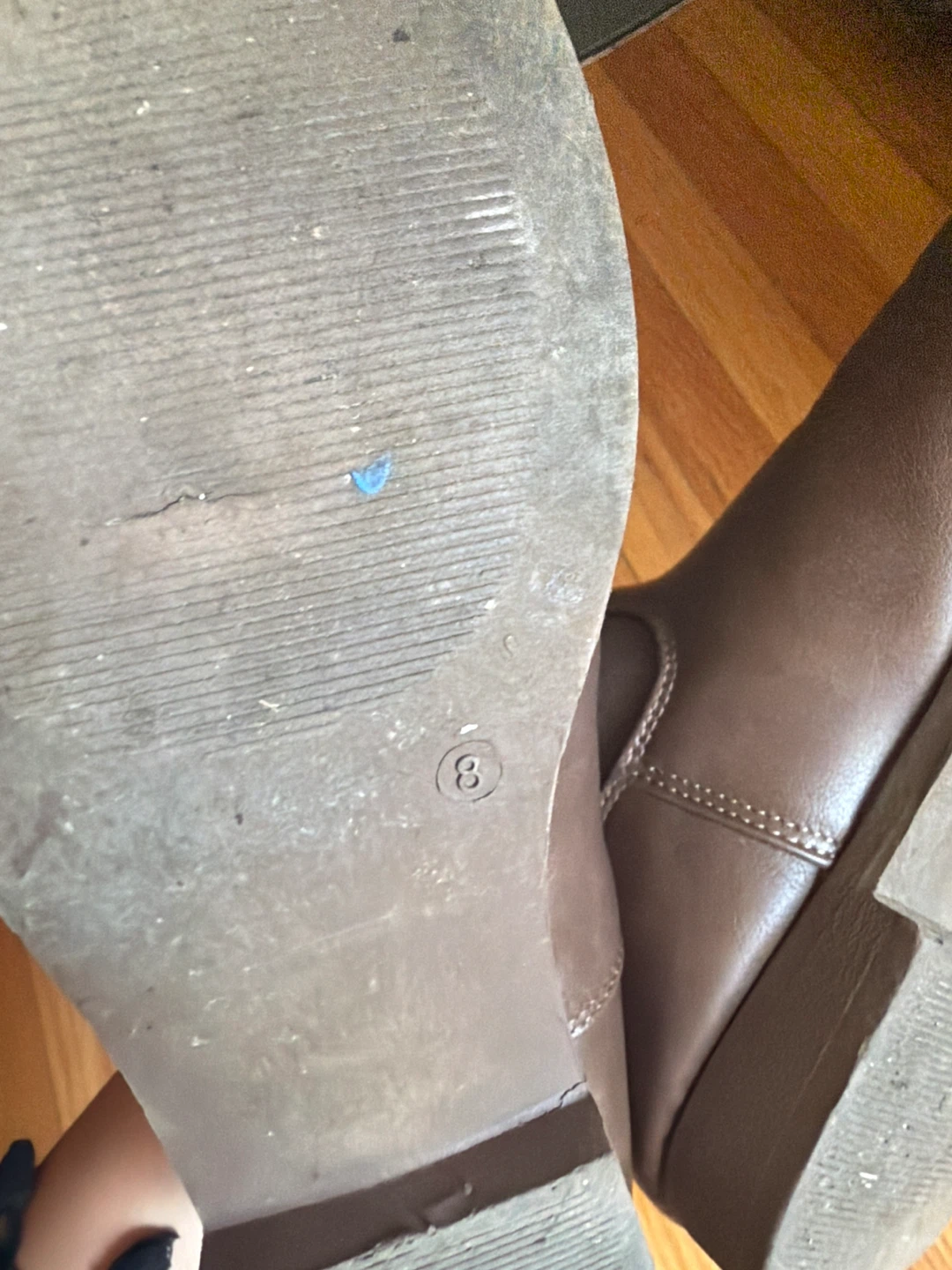 Ardene Brown Faux Leather Ankle Boots - Size 8 - photo 5