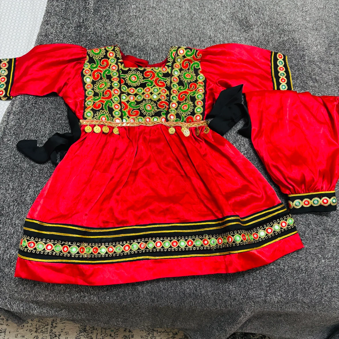 Cute Afghan dress for cute little girl
