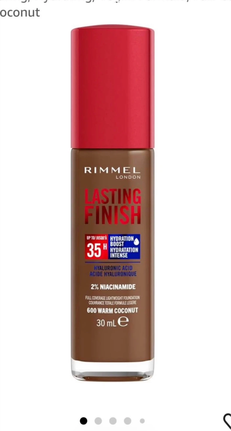Rimmel Lasting Finish Foundation 35 Hydration 600 Warm Coconut - photo 2