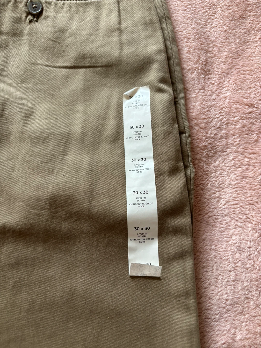Banana Republic Lived-In Skinny Chino Pants 30x30 - photo 3