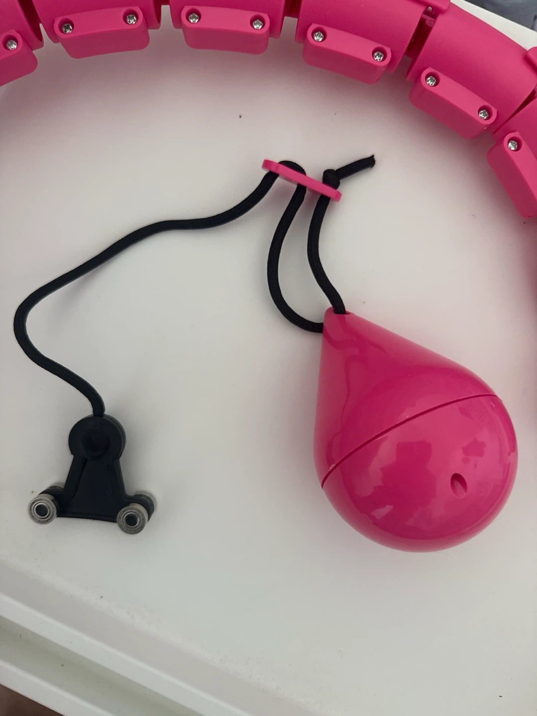 Pink Adjustable Hula Hoop with Detachable Weight - photo 2