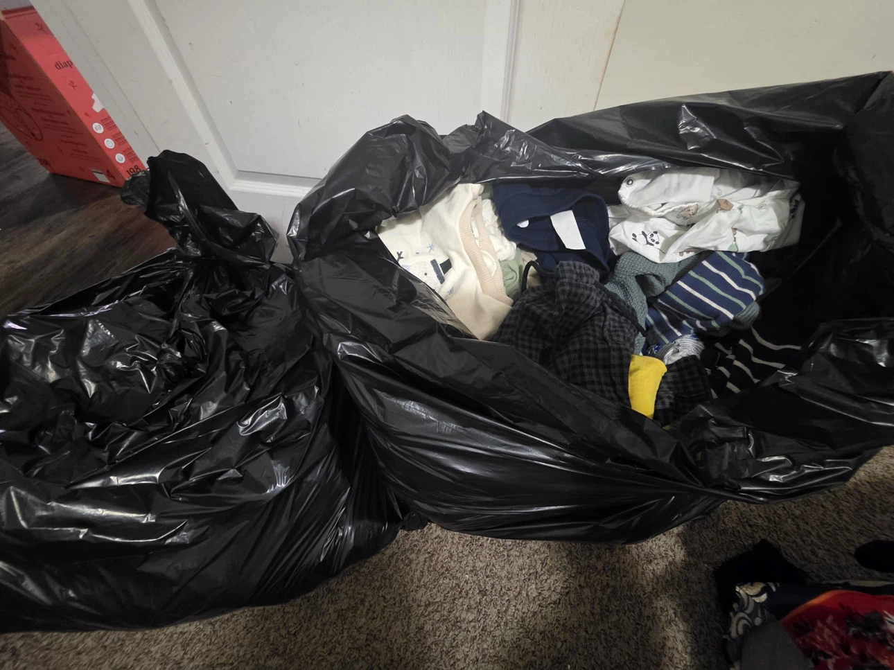 Bundle of baby clothes