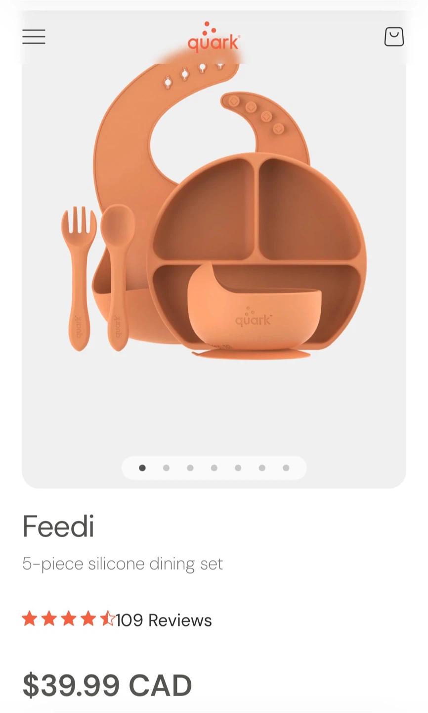 QUARK Feedi Silicone Dining Set and More - photo 2