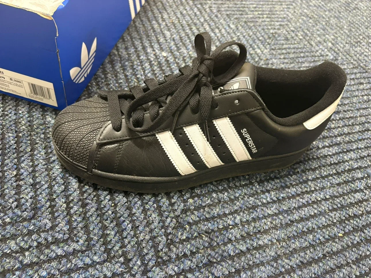Adidas Superstar II Black White Men's Size 10 - photo 2