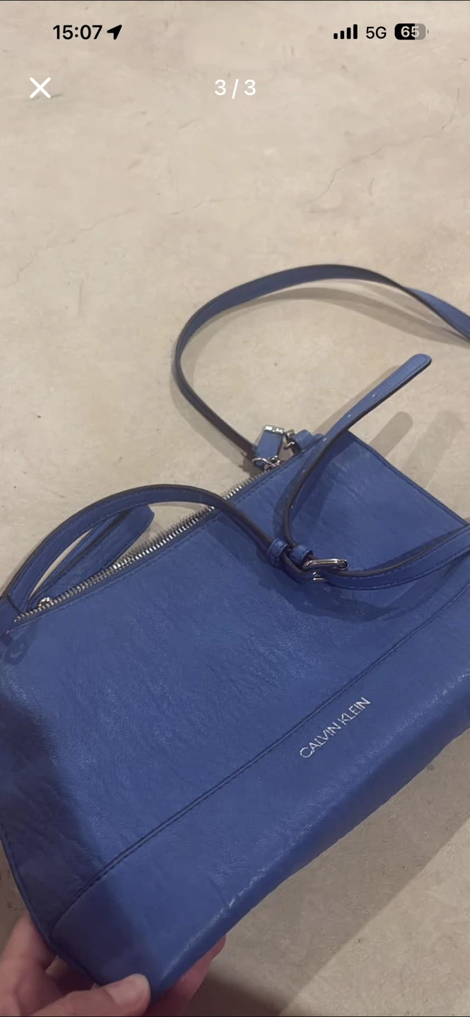 Calvin Klein Blue Leather Clutch/Crossbody Bag - photo 2