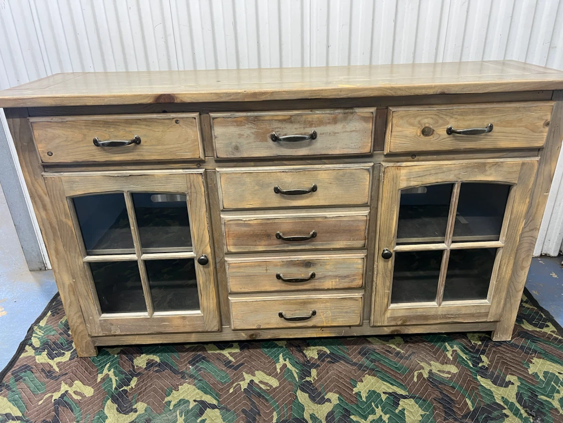 HOME GOODS Rustic Wood Sideboard Buffet Table