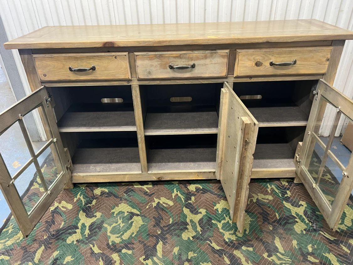 HOME GOODS Rustic Wood Sideboard Buffet Table - photo 2
