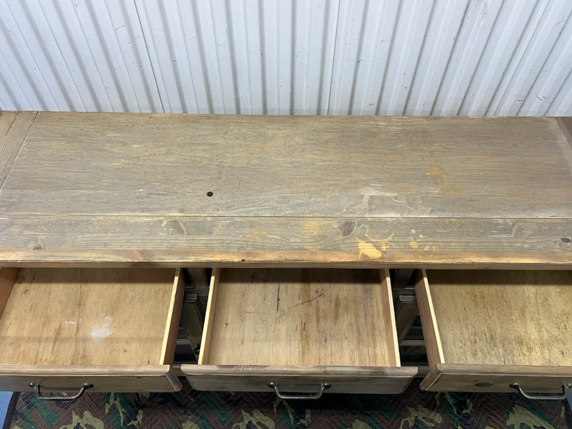 HOME GOODS Rustic Wood Sideboard Buffet Table - photo 3