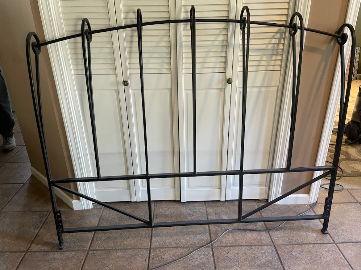 Black Metal Headboard