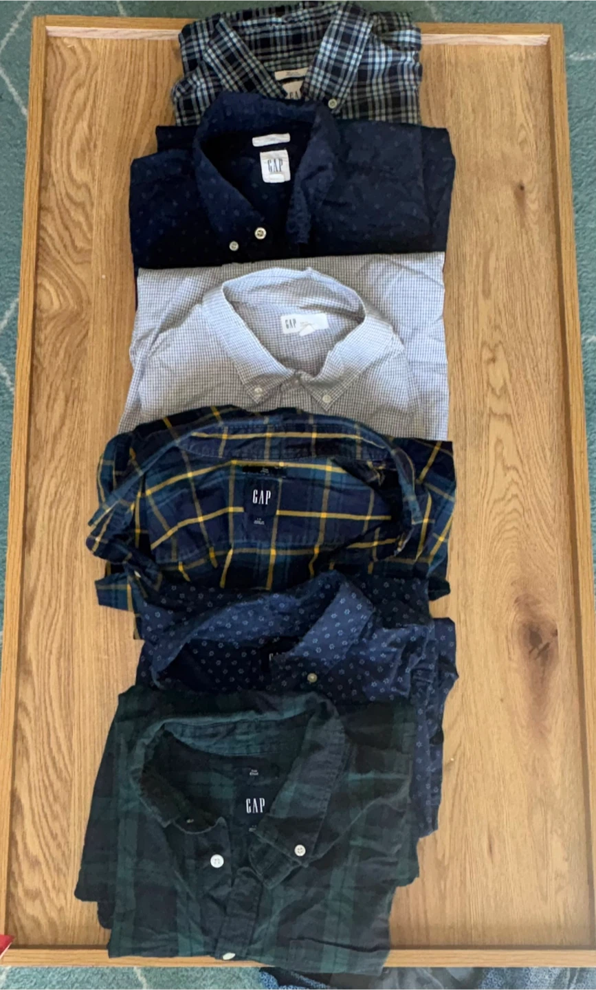 Set of 6 GAP Men's Button-Down Shirts