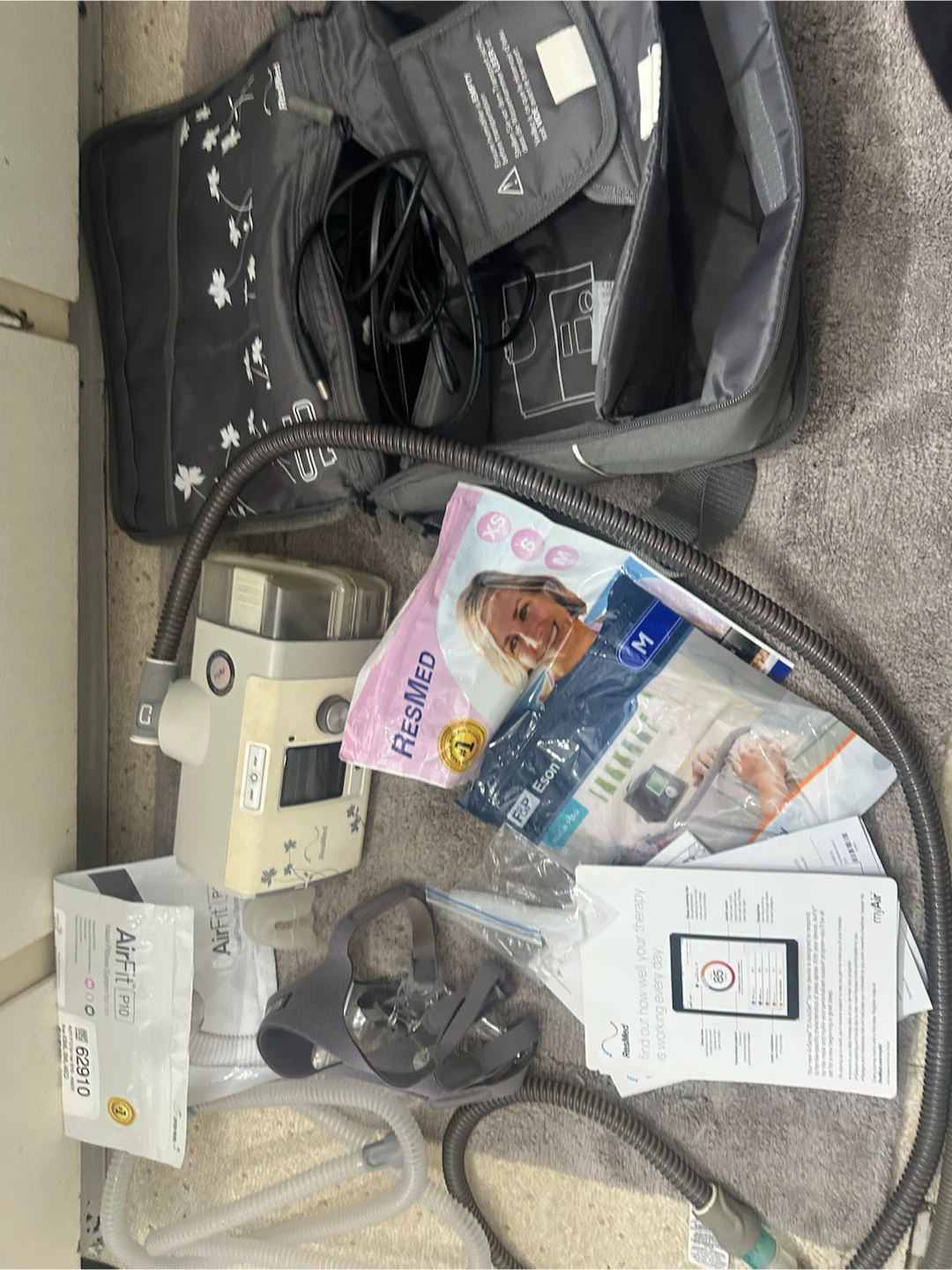 ResMed AirSense 10 CPAP Machine Setup – Extras Included