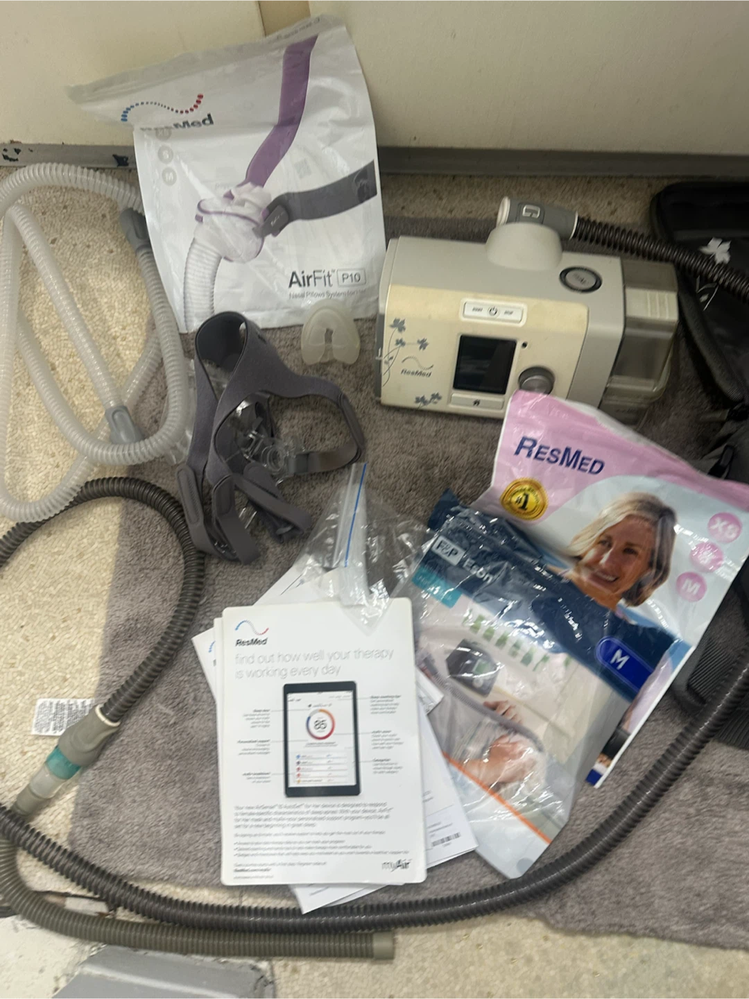 ResMed AirSense 10 CPAP Machine Setup – Extras Included - photo 2