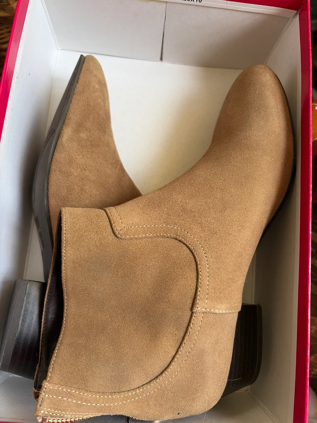 Brown Suede Ankle Boots