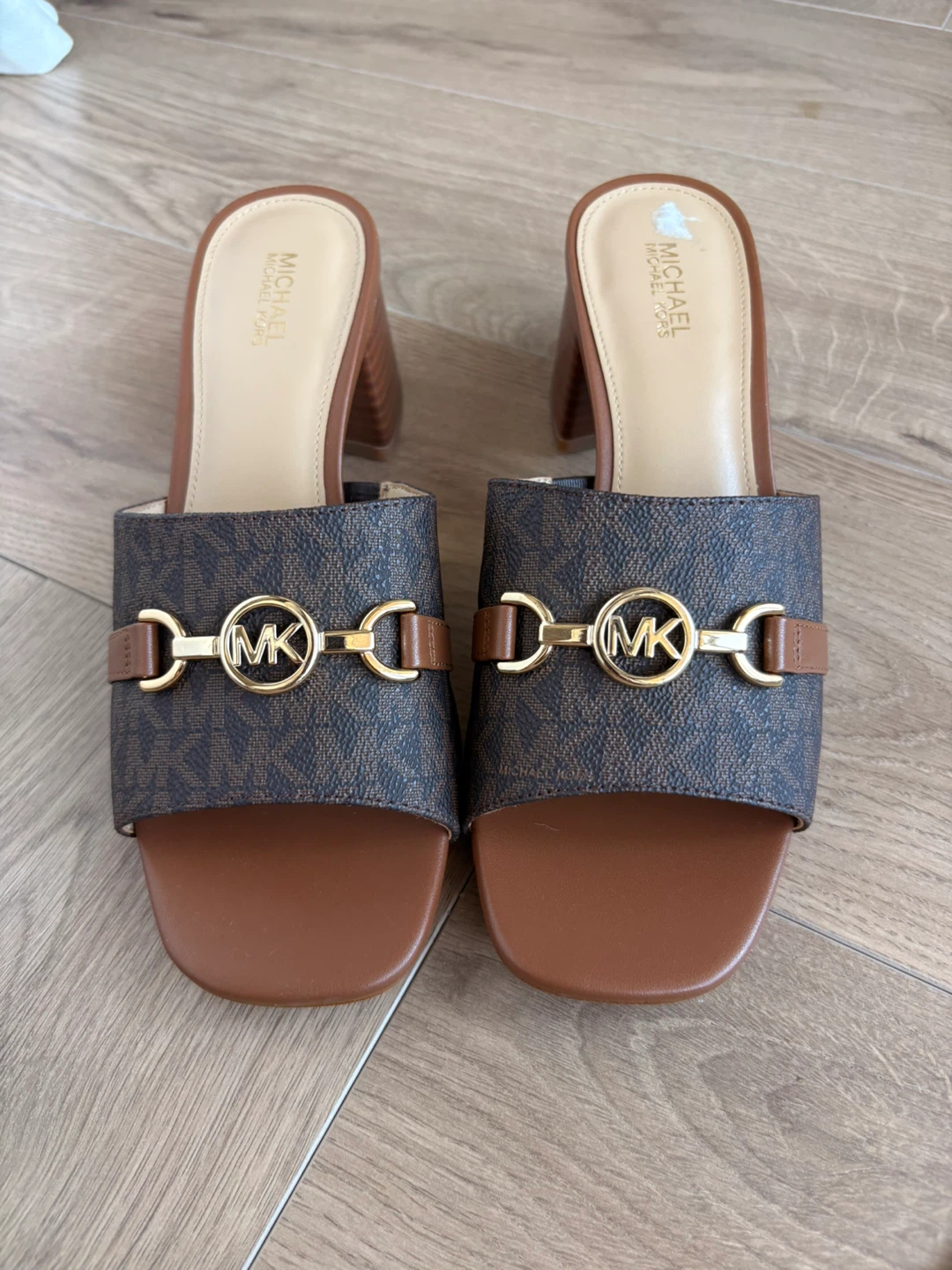 Michael Kors MK Monogram Slides