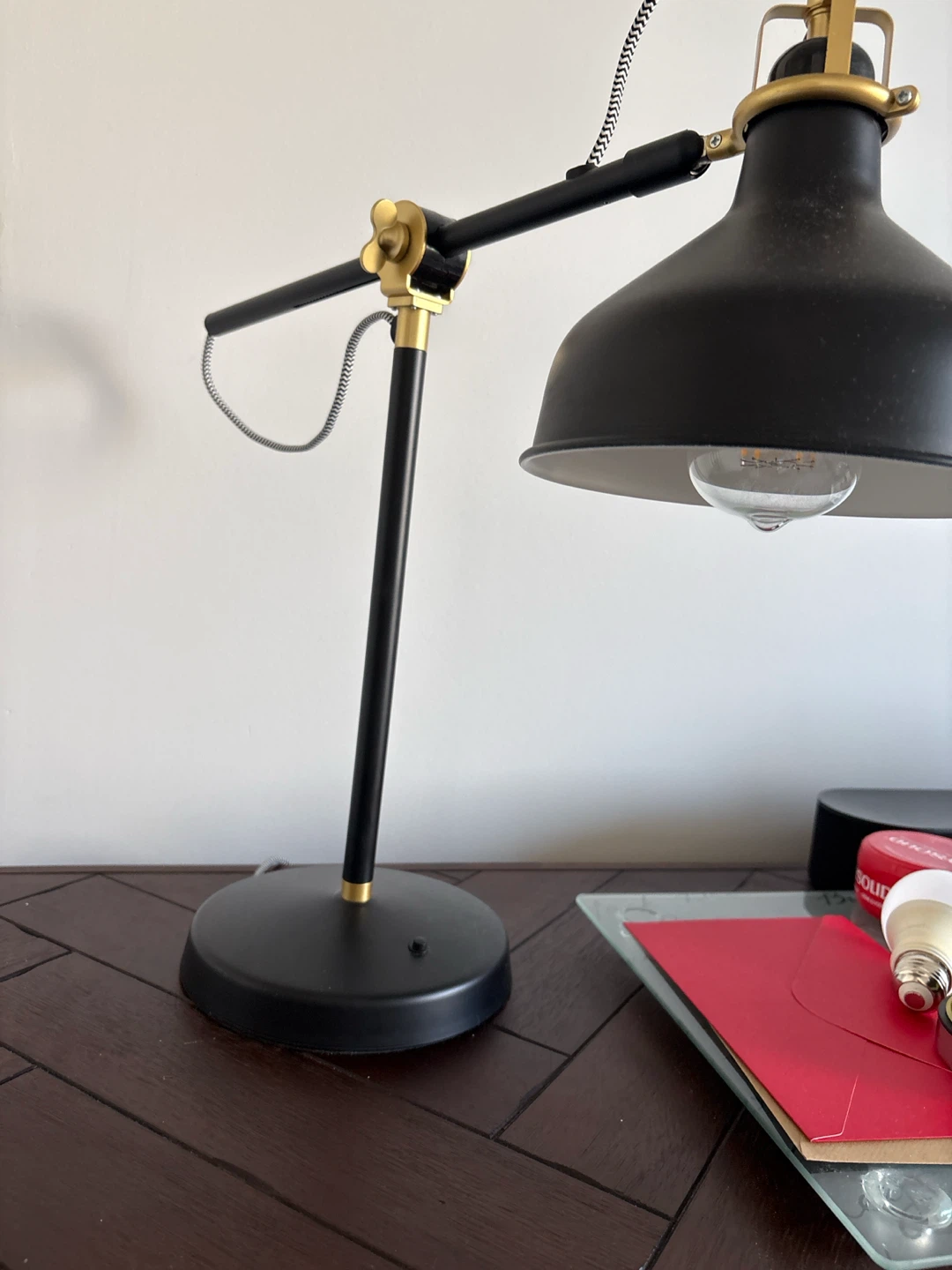 Black adjustable desk lamp set of 2 - photo 3
