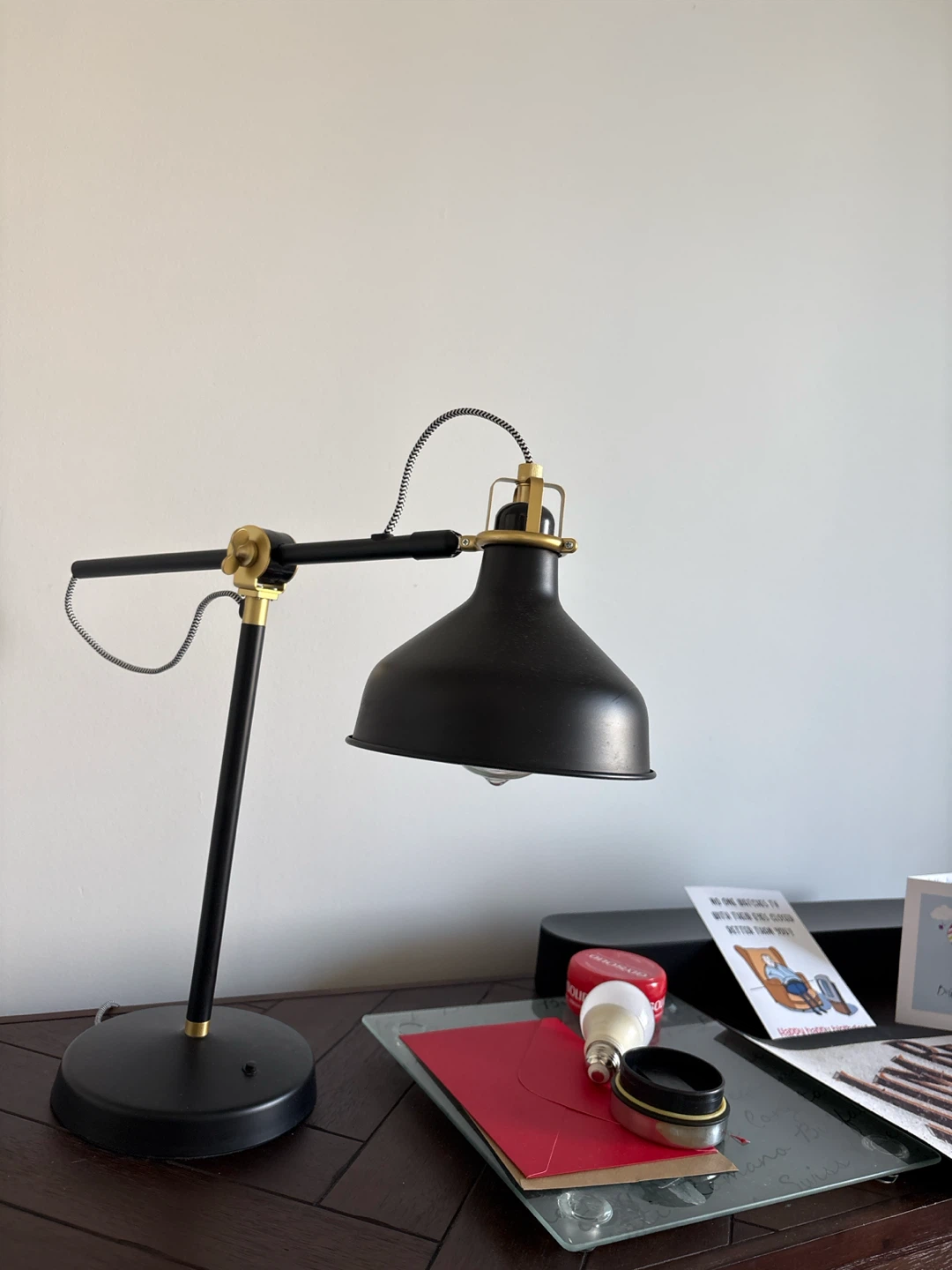 Black adjustable desk lamp set of 2 - photo 4