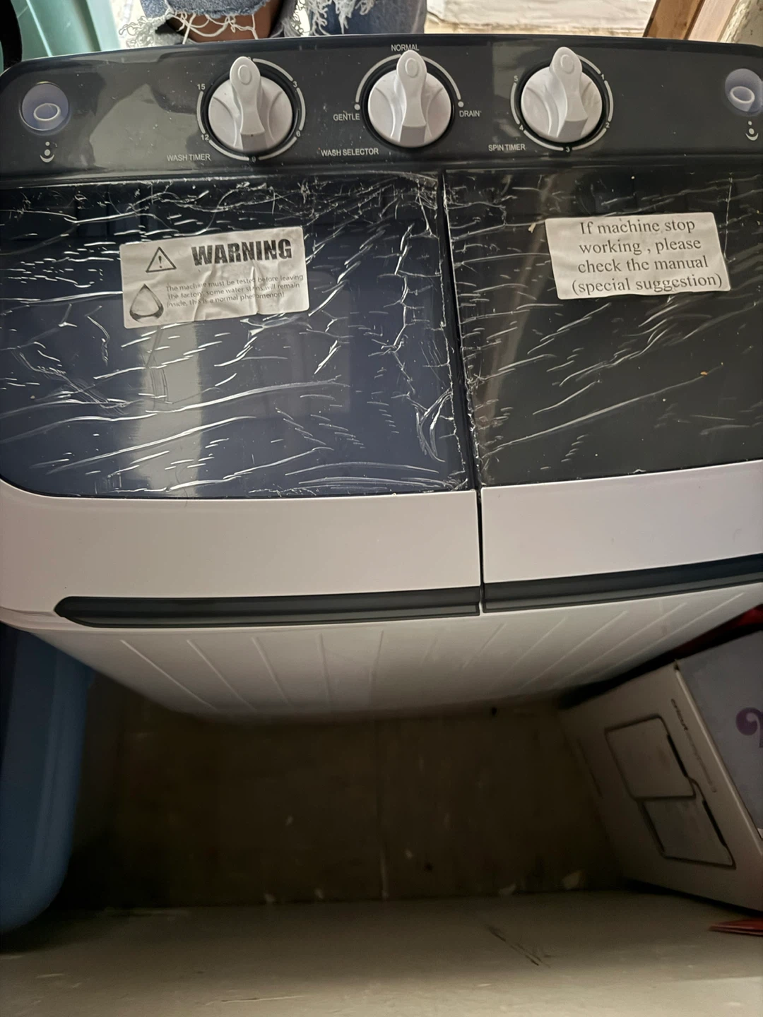 Portable Twin Tub Washing Machine & Dryer