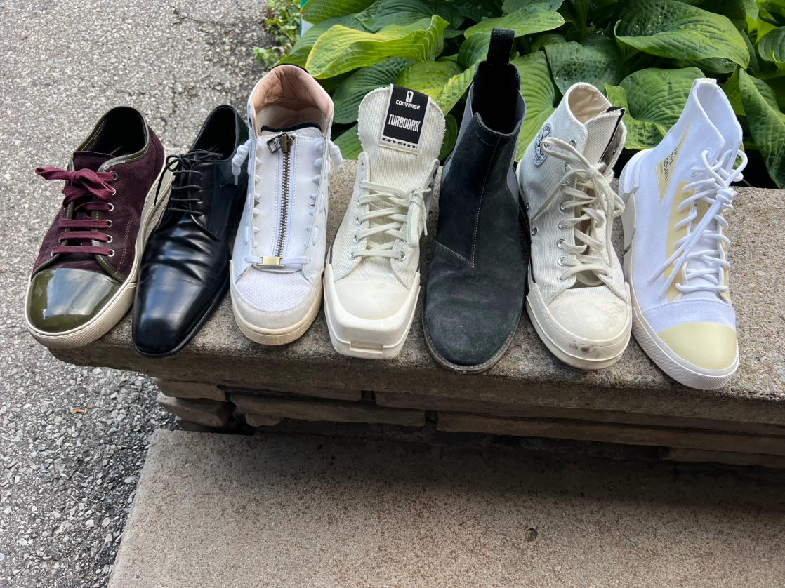 Assorted Black and White Footwear