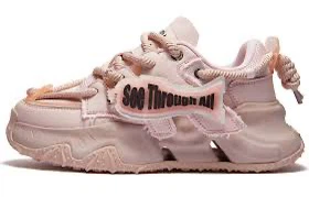 Powder Pink Flysing Fish No.1 sneakers. W8.5-9