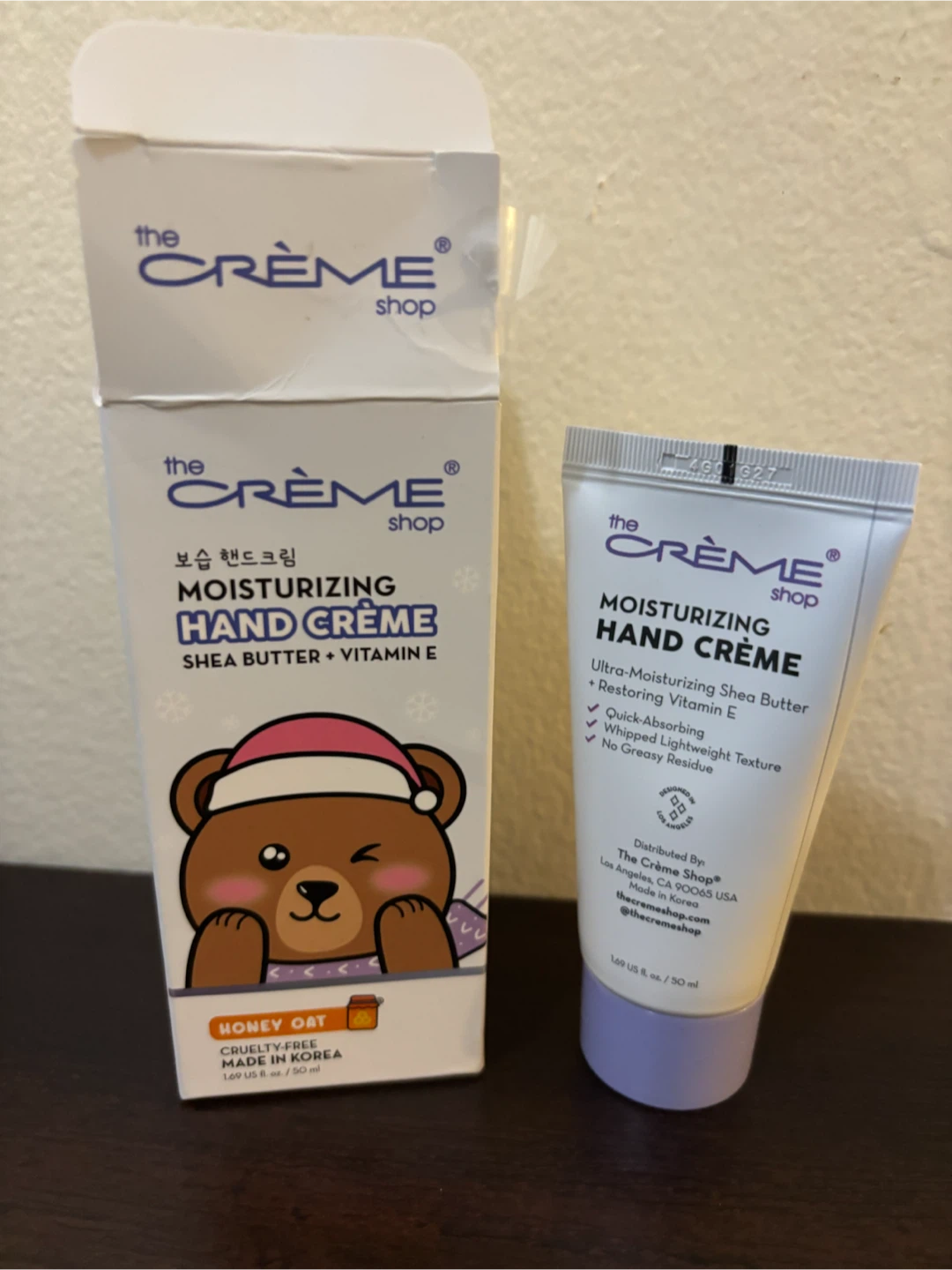 NEW-CLEARANCE-The Crème Shop Honey Oat Moisturizing Hand Cream