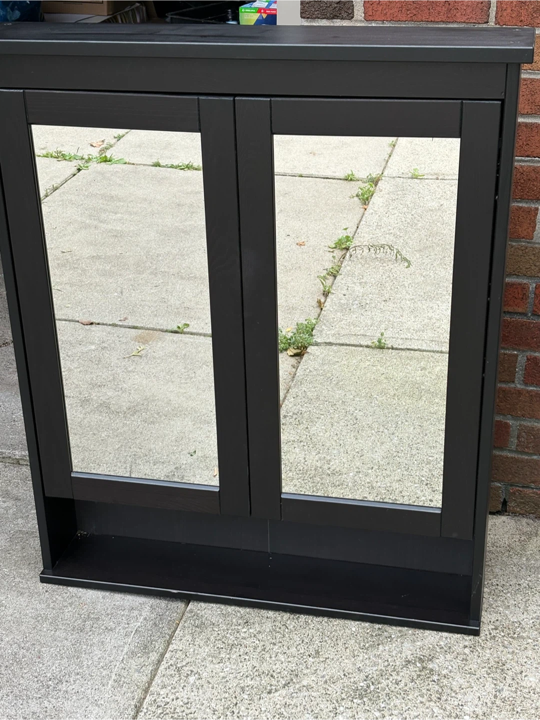 Black Double Door Medicine Cabinet
