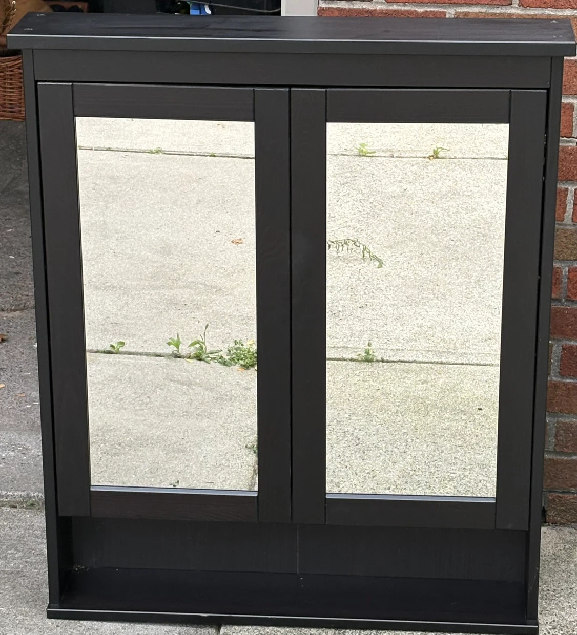 Black Double Door Medicine Cabinet - photo 2
