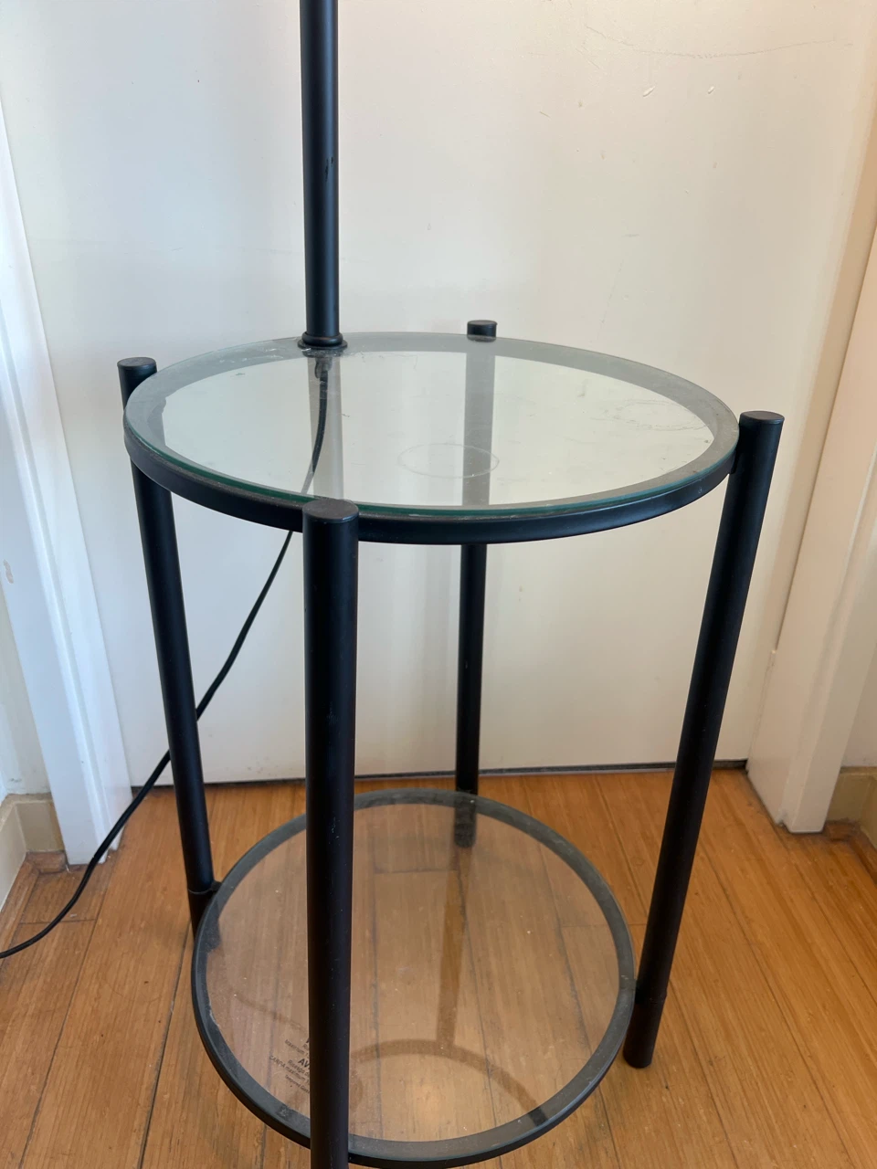 Floor lamp with side table - photo 2