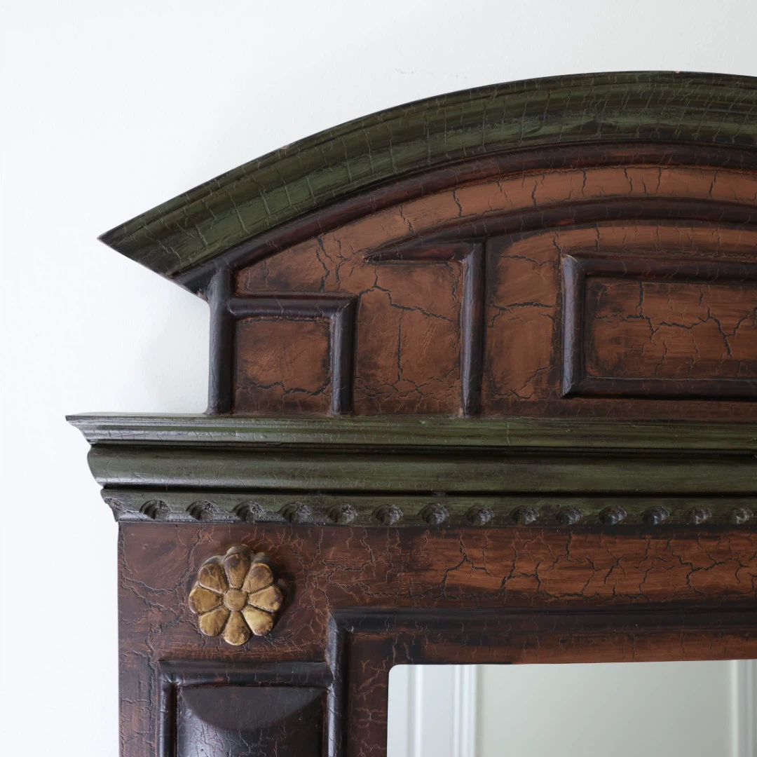 Ornate Dark Wood Full Length Mirror - photo 3