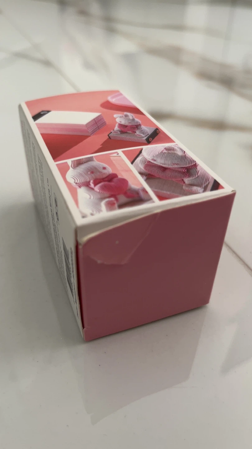 3D Tear-Off Bunny Notepad / Memo Pad - Pink Cute Desk Decor - photo 4