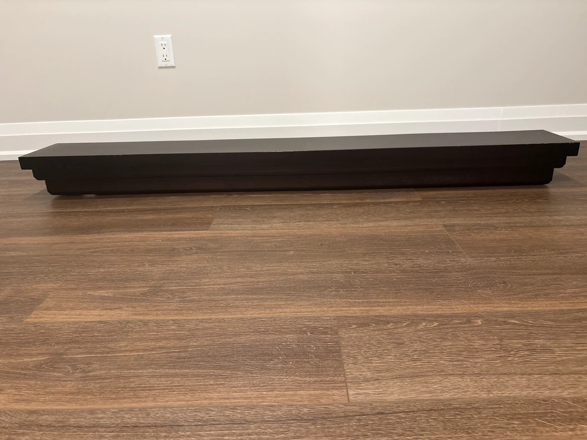 Dark Wood Mantel Shelf